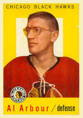 1959 Topps Al Arbour #35 Hockey Card