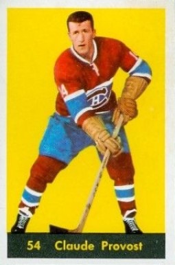 1960 Parkhurst Claude Provost #54 Hockey Card