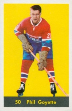 1960 Parkhurst Phil Goyette #50 Hockey Card