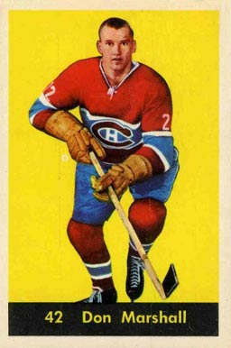 1960 Parkhurst Don Marshall #42 Hockey Card