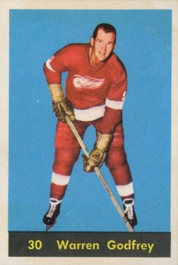 1960 Parkhurst Warren Godfrey #30 Hockey Card