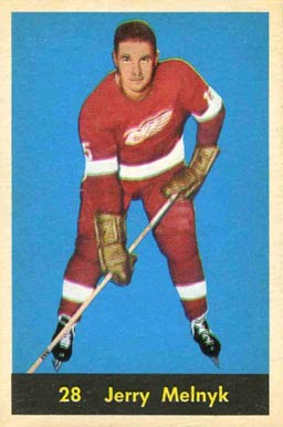 1960 Parkhurst Jerry Melnyk #28 Hockey Card