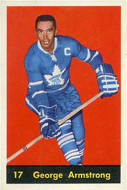 1960 Parkhurst George Armstrong #17 Hockey Card