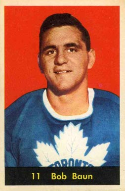 1960 Parkhurst Bob Baun #11 Hockey Card