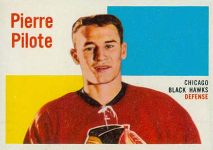 1960 Topps Pierre Pilote #65 Hockey Card