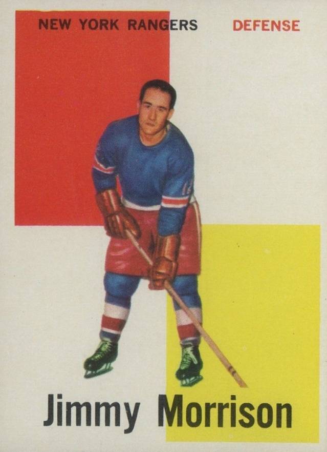 1960 Topps Jim Morrison #9 Hockey Card