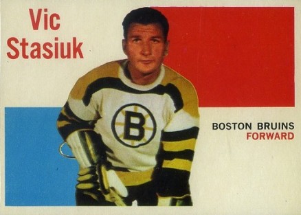 1960 Topps Vic Stasiuk #66 Hockey Card