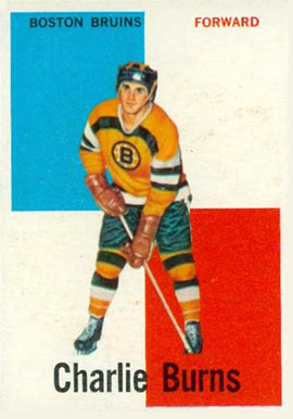 1960 Topps Charlie Burns #24 Hockey Card