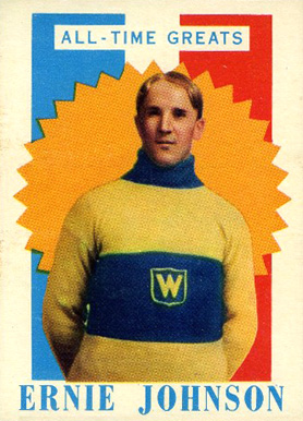 1960 Topps Ernest Johnson #4 Hockey Card