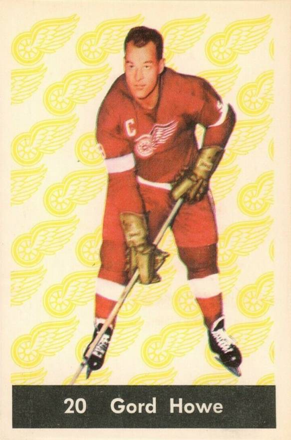 1961 Parkhurst Gord Howe #20 Hockey Card