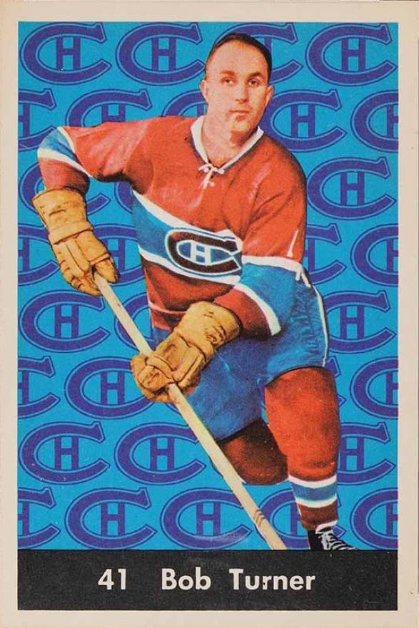 1961 Parkhurst Bob Turner #41 Hockey Card