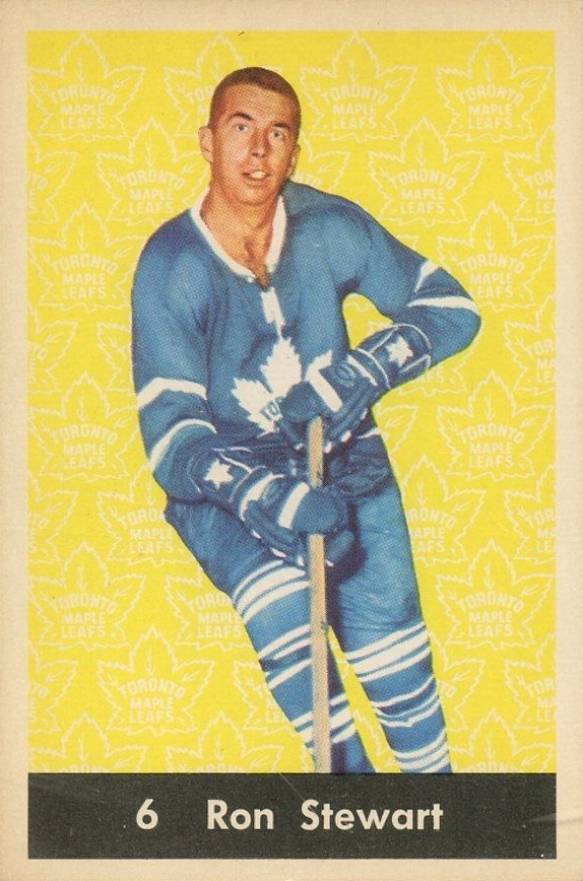 1961 Parkhurst Ron Stewart #6 Hockey Card