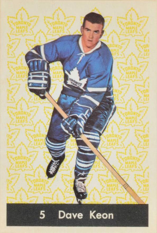 DAVE KEON SIGNED 1967 TORONTO MAPLE LEAFS STANLEY CUP VINTAGE NHL