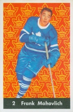 1961 Parkhurst Frank Mahovlich #2 Hockey Card
