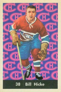 1961 Parkhurst Bill Hicke #38 Hockey Card