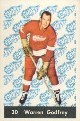1961 Parkhurst Warren Godfrey #30 Hockey Card