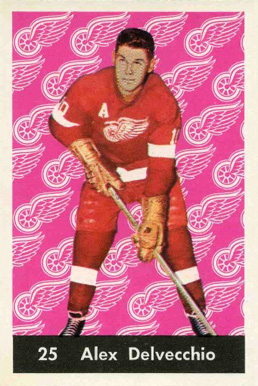 1961 Parkhurst Alex Delvecchio #25 Hockey Card