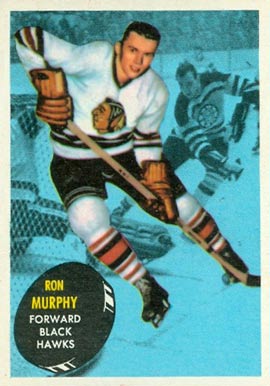 1961 Topps Ron Murphy #34 Hockey Card