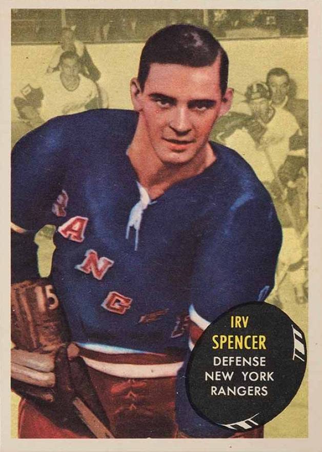 1961 Topps Irv Spencer #47 Hockey Card