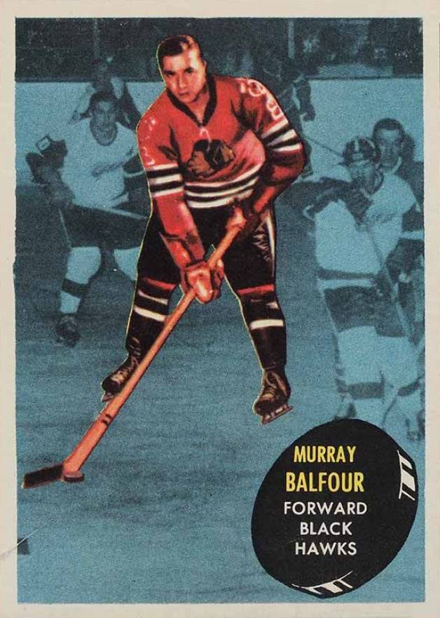 1961 Topps Murray Balfour #33 Hockey Card