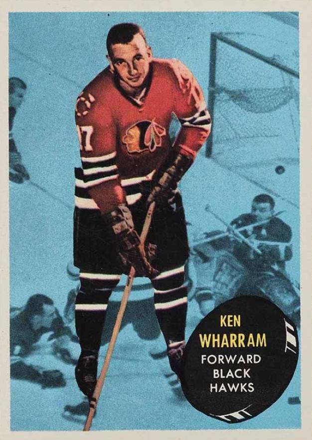 1961 Topps Ken Wharram #30 Hockey Card