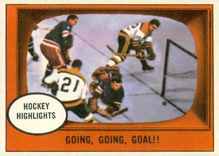 1961 Topps Going, Going, Goal!! #64 Hockey Card