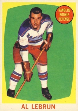 1961 Topps Al Lebrun #61 Hockey Card