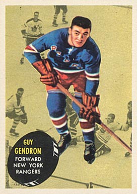 1961 Topps Jean-Guy Gendron #57 Hockey Card