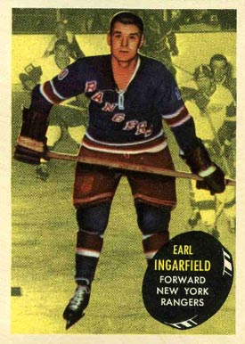 1961 Topps Earl Ingarfield #49 Hockey Card