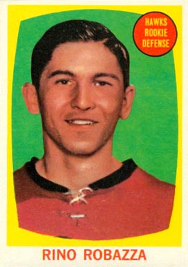 1961 Topps Rino Robazzo #39 Hockey Card