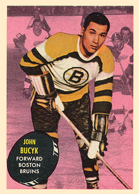 Johnny Bucyk (Boston Bruins), 1975-76 O-Pee-Chee Hockey Card #9