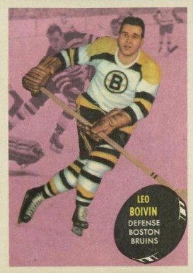 1961 Topps Leo Boivin #7 Hockey Card