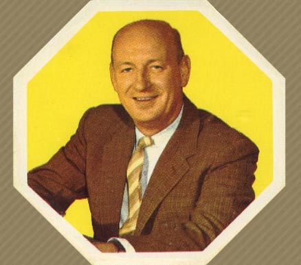 1961 York Yellow Backs Punch Imlach #38 Hockey Card