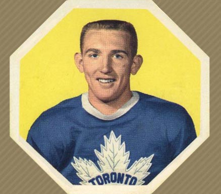 1961 York Yellow Backs Bob Nevin #26 Hockey Card