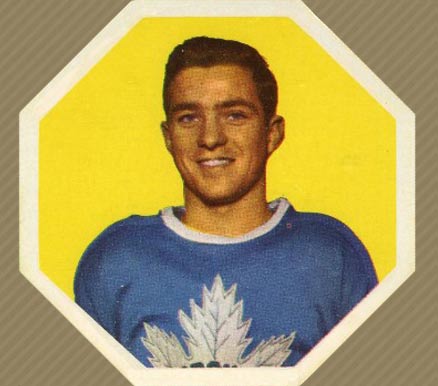 1961 York Yellow Backs Dick Duff #2 Hockey Card