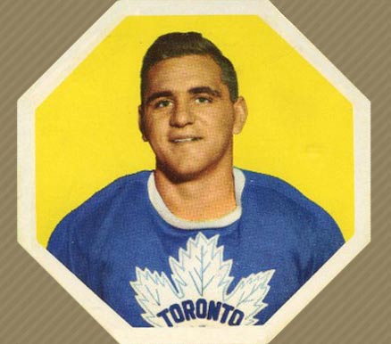1961 York Yellow Backs Bob Baun #1 Hockey Card
