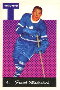 1962 Parkhurst Frank Mahovlich #4 Hockey Card