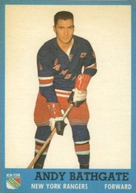 1962 Topps Andy Bathgate #52 Hockey Card