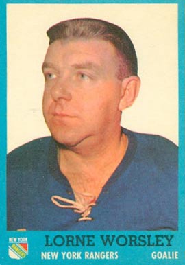 1962 Topps Lorne Worsley #45 Hockey Card
