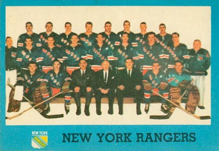1962 Topps New York Rangers #65 Hockey Card