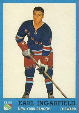 1962 Topps Earl Ingarfield #51 Hockey Card