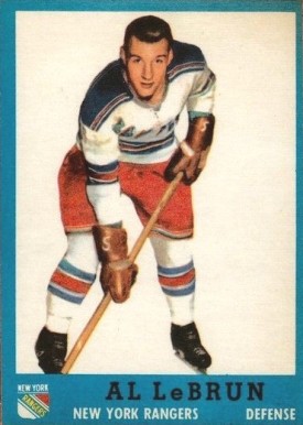 1962 Topps Al Lebrun #50 Hockey Card