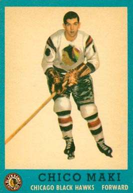1962 Topps Chico Maki #37 Hockey Card