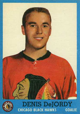 1962 Topps Denis DeJordy #25 Hockey Card
