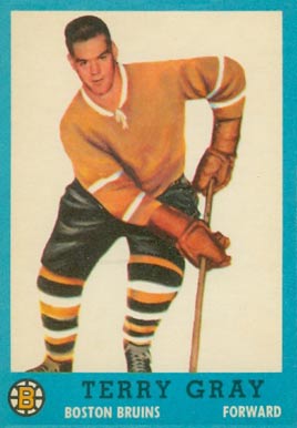 1962 Topps Terry Gray #20 Hockey Card