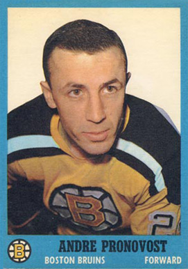 1962 Topps Andre Pronovost #19 Hockey Card