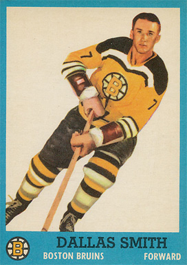 1962 Topps Dallas Smith #9 Hockey Card