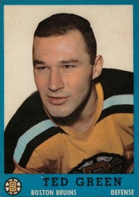 1962 Topps Ted Green #7 Hockey Card