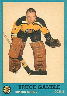 1962 Topps Bruce Gamble #3 Hockey Card