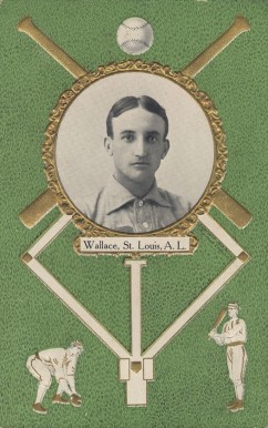 1908 Rose Company Postcards Wallace, St. Louis, A.L. # Baseball Card